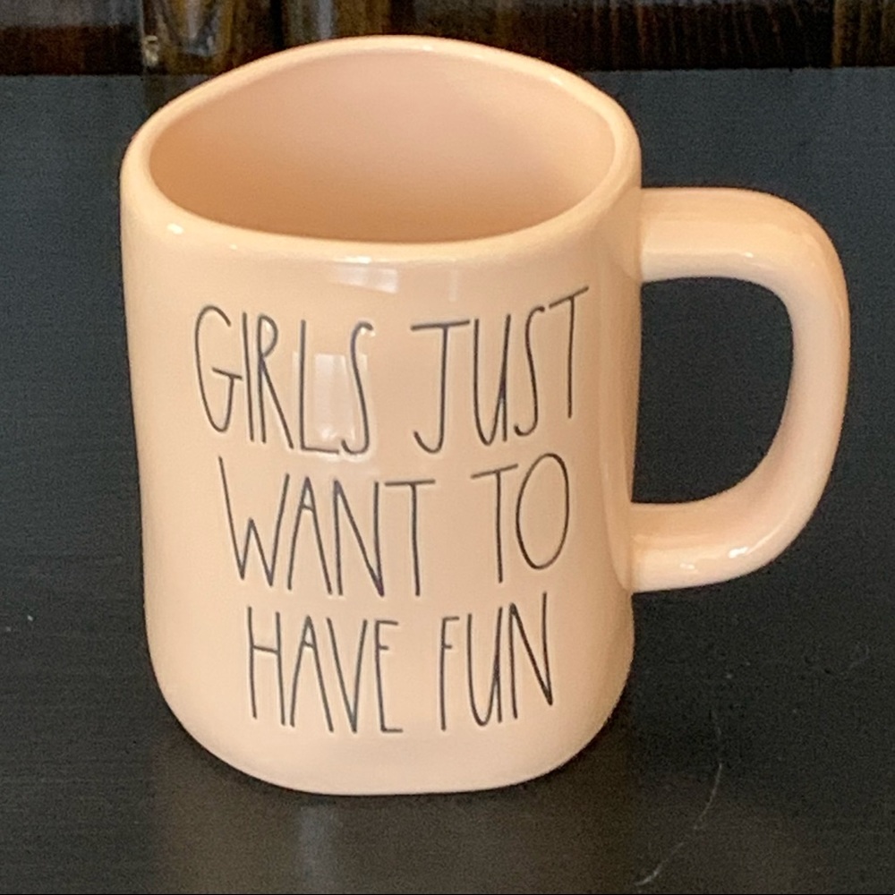 Rae Dunn GIRLS JUST WANT TO HAVE FUN Ceramic Mug - Picture 2 of 7